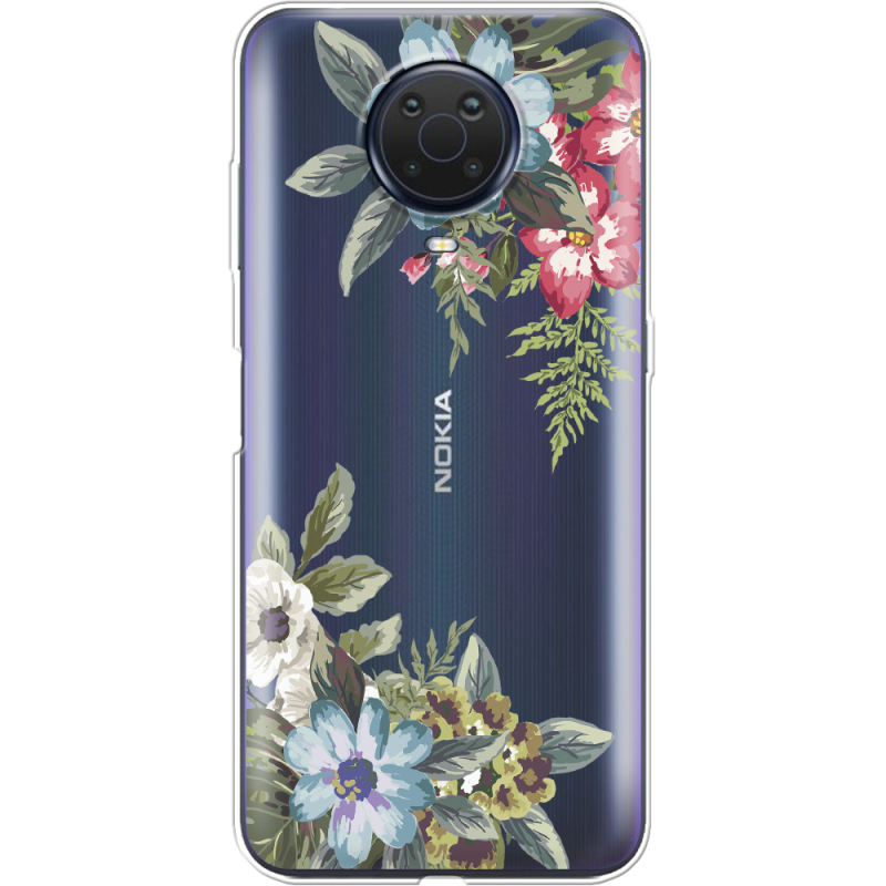 Прозрачный чехол BoxFace Nokia G20 Floral