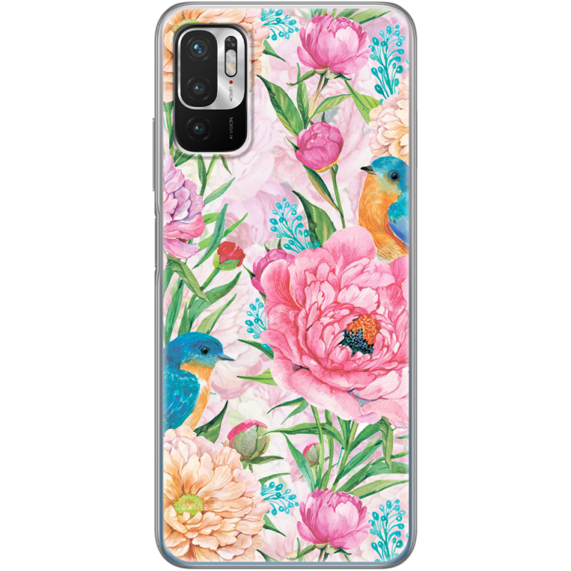 Чехол BoxFace Xiaomi Redmi Note 10 5G Birds in Flowers