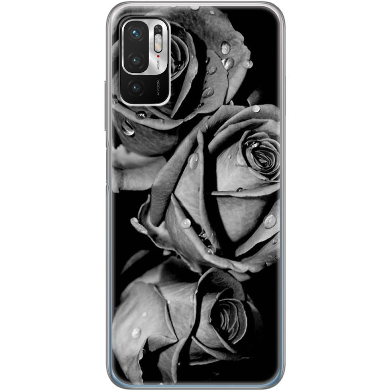 Чехол BoxFace Xiaomi Redmi Note 10 5G Black and White Roses