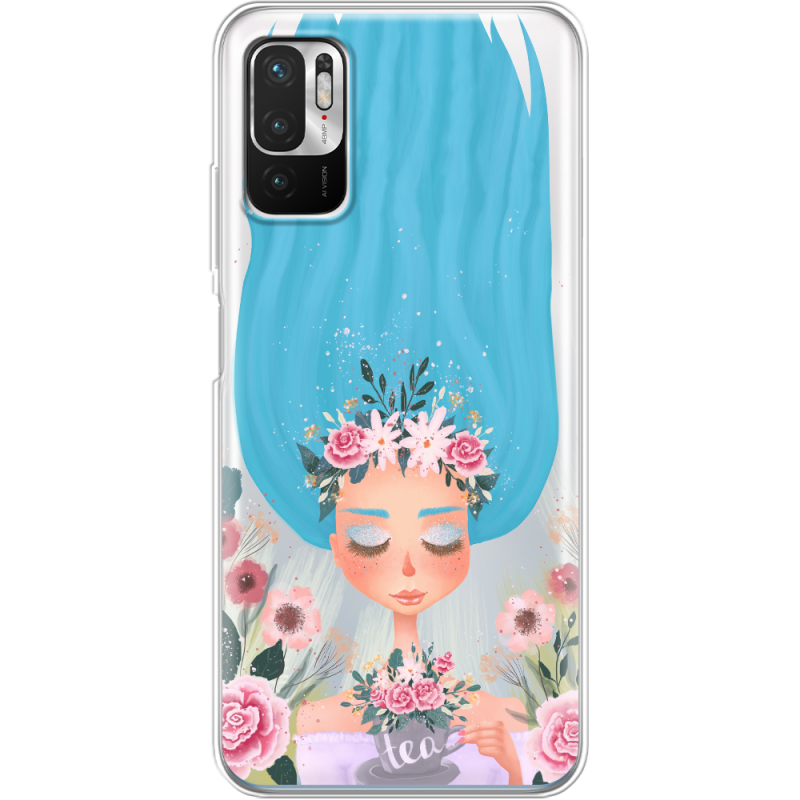 Прозрачный чехол BoxFace Xiaomi Redmi Note 10 5G Blue Hair