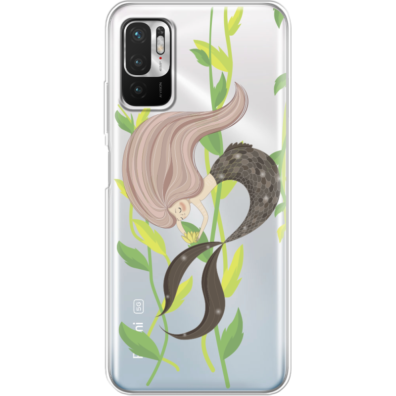 Прозрачный чехол BoxFace Xiaomi Redmi Note 10 5G Cute Mermaid