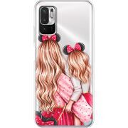 Прозрачный чехол BoxFace Xiaomi Redmi Note 10 5G Mouse Girls