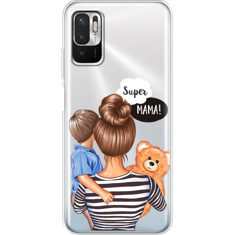 Прозрачный чехол BoxFace Xiaomi Redmi Note 10 5G Super Mama and Son