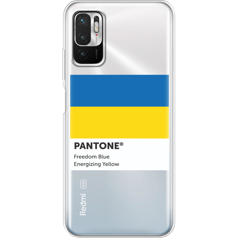 Прозрачный чехол BoxFace Xiaomi Redmi Note 10 5G Pantone вільний синій