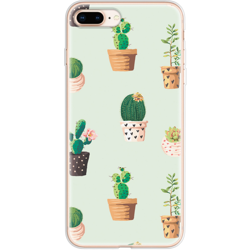 Чехол Uprint Apple iPhone 7/8 Plus L-green Cacti