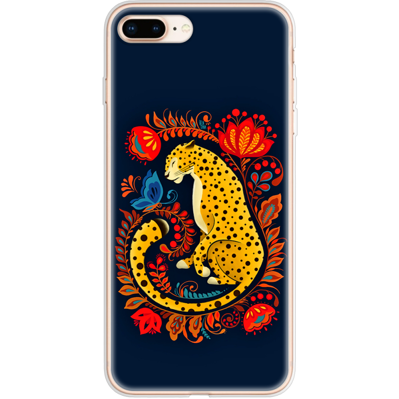 Чехол Uprint Apple iPhone 7/8 Plus Petrykivka Leopard