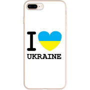 Чехол Uprint Apple iPhone 7/8 Plus I love Ukraine