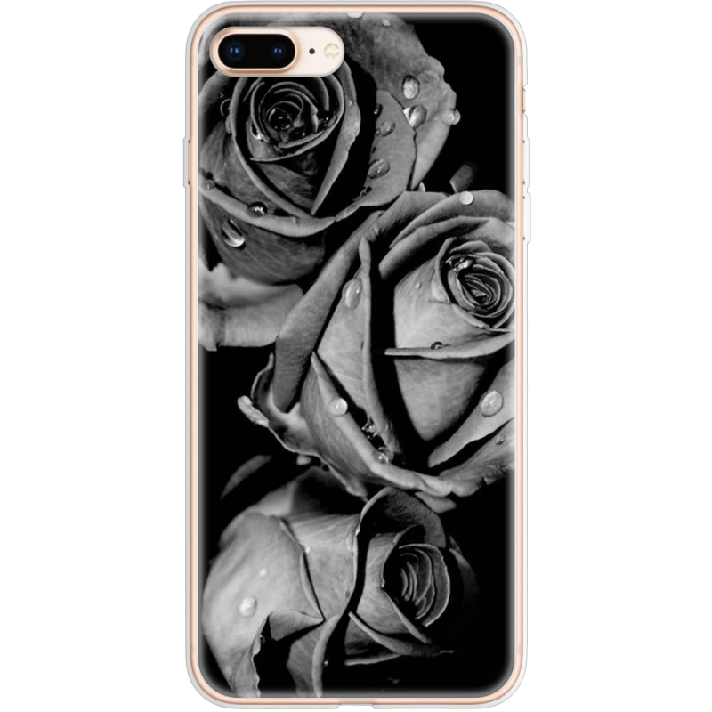 Чехол Uprint Apple iPhone 7/8 Plus Black and White Roses