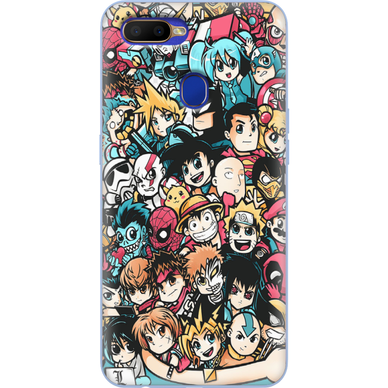 Чехол BoxFace OPPO A12 Anime Stickers