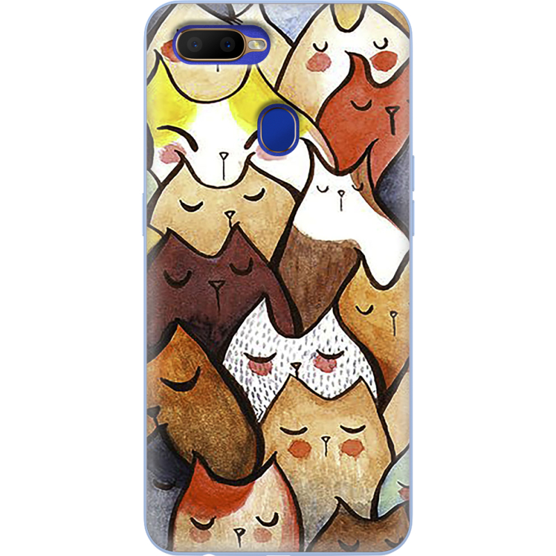 Чехол BoxFace OPPO A12 Sleepy Cats