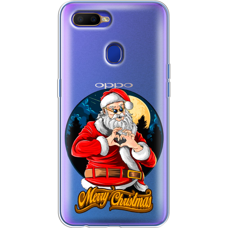 Прозрачный чехол BoxFace OPPO A12 Cool Santa