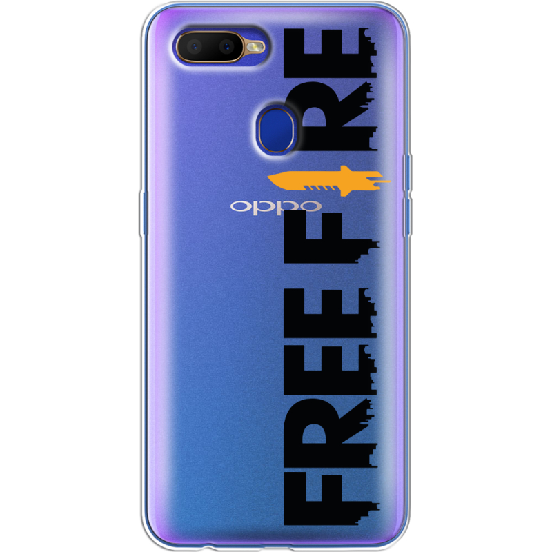 Прозрачный чехол BoxFace OPPO A12 Free Fire Black Logo