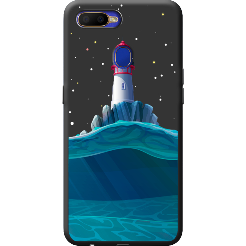 Черный чехол BoxFace OPPO A12 Lighthouse