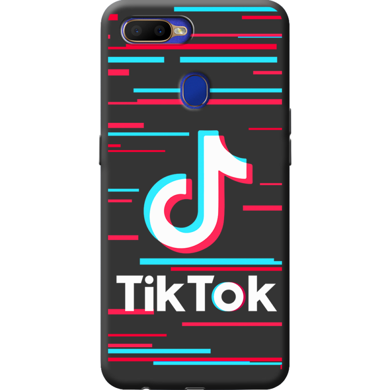 Черный чехол BoxFace OPPO A12 Tik Tok