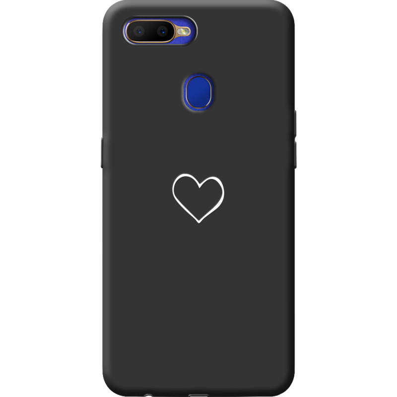 Черный чехол BoxFace OPPO A12 My Heart