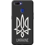 Черный чехол BoxFace OPPO A12 Тризуб монограмма ukraine
