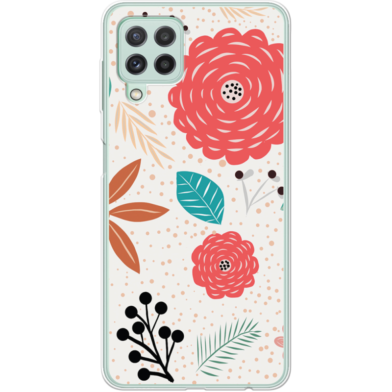 Чехол BoxFace Samsung A225 Galaxy A22 Line Flowers