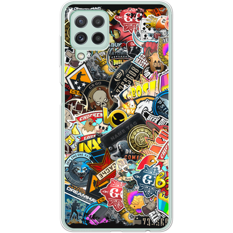 Чехол BoxFace Samsung A225 Galaxy A22 CS:Go Stickerbombing