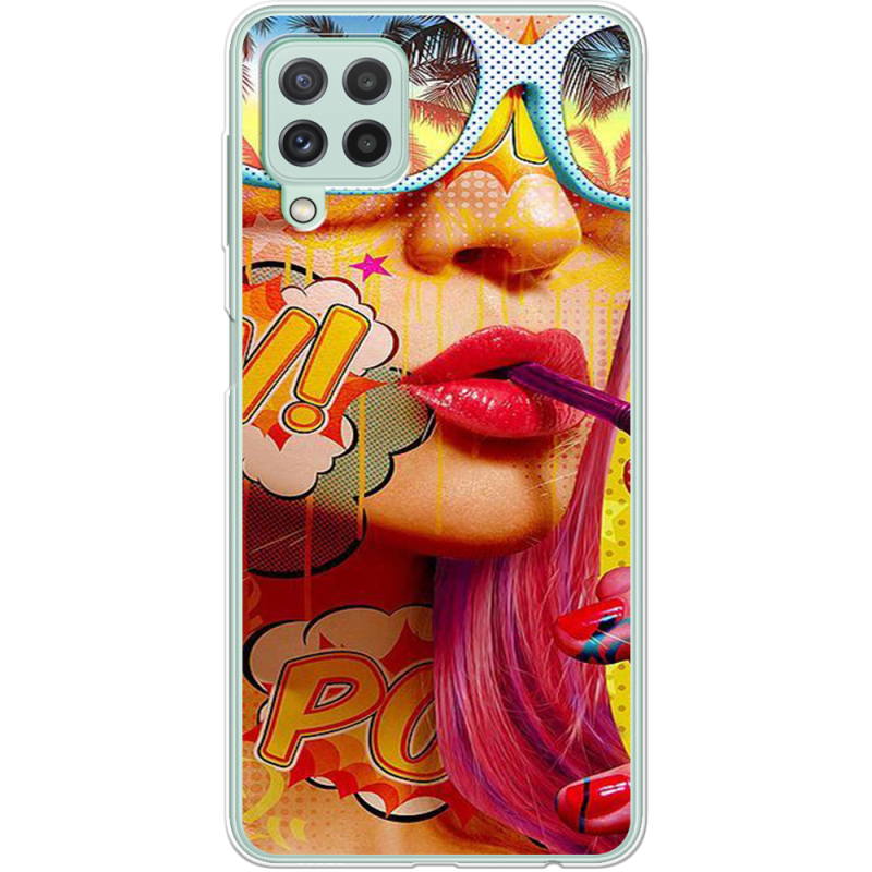 Чехол BoxFace Samsung A225 Galaxy A22 Yellow Girl Pop Art