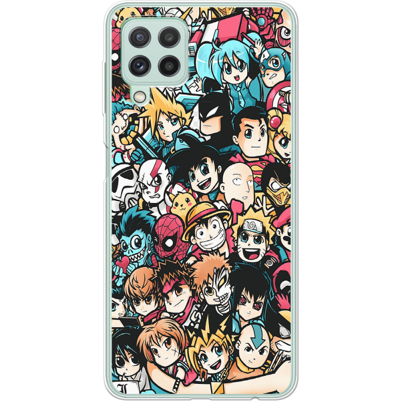 Чехол BoxFace Samsung A225 Galaxy A22 Anime Stickers