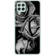 Чехол BoxFace Samsung A225 Galaxy A22 Black and White Roses