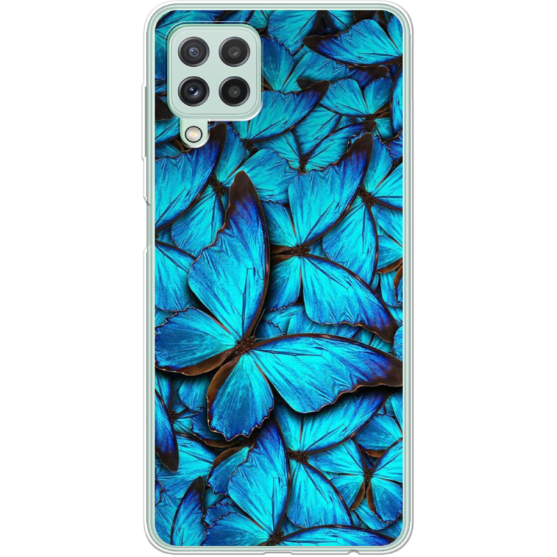 Чехол BoxFace Samsung A225 Galaxy A22 лазурные бабочки