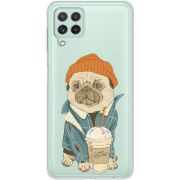 Прозрачный чехол BoxFace Samsung A225 Galaxy A22 Dog Coffeeman