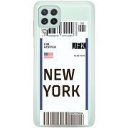 Прозрачный чехол BoxFace Samsung A225 Galaxy A22 Ticket New York