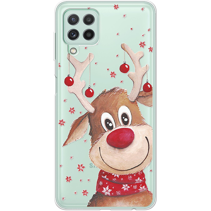 Прозрачный чехол BoxFace Samsung A225 Galaxy A22 Winter Deer