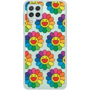 Прозрачный чехол BoxFace Samsung A225 Galaxy A22 Hippie Flowers