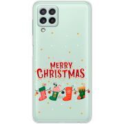 Прозрачный чехол BoxFace Samsung A225 Galaxy A22 Merry Christmas