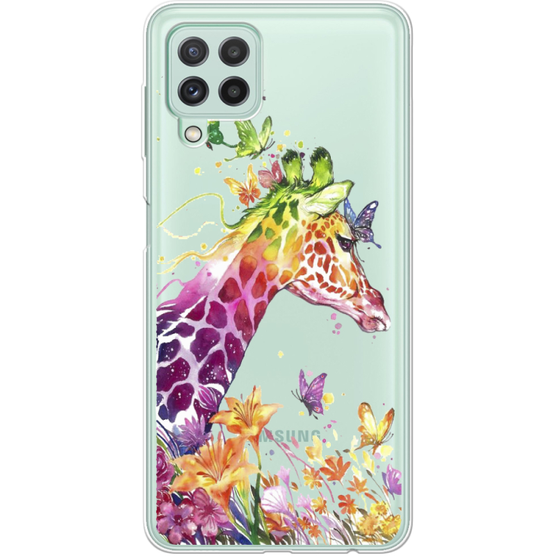 Прозрачный чехол BoxFace Samsung A225 Galaxy A22 Colorful Giraffe