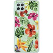 Прозрачный чехол BoxFace Samsung A225 Galaxy A22 Tropical Flowers