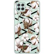 Прозрачный чехол BoxFace Samsung A225 Galaxy A22 Cotton flowers