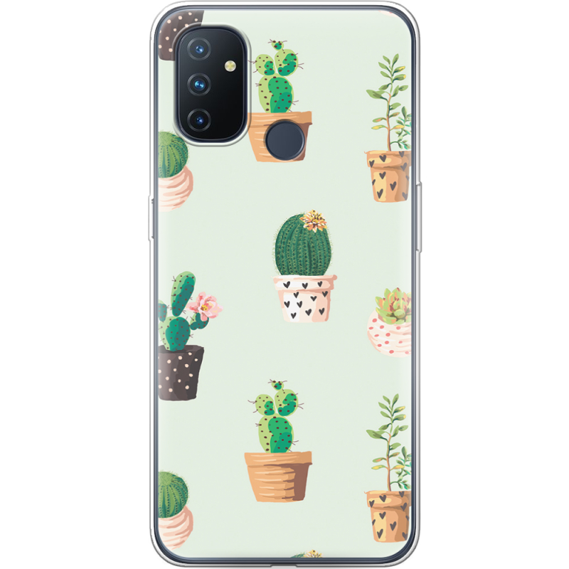 Чехол BoxFace OnePlus Nord N100 L-green Cacti