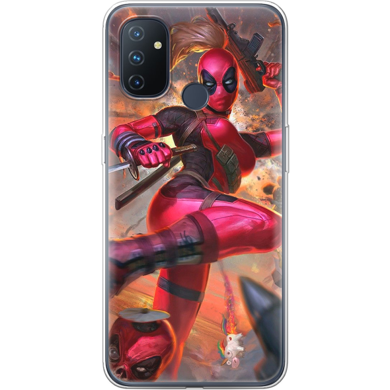 Чехол BoxFace OnePlus Nord N100 Woman Deadpool