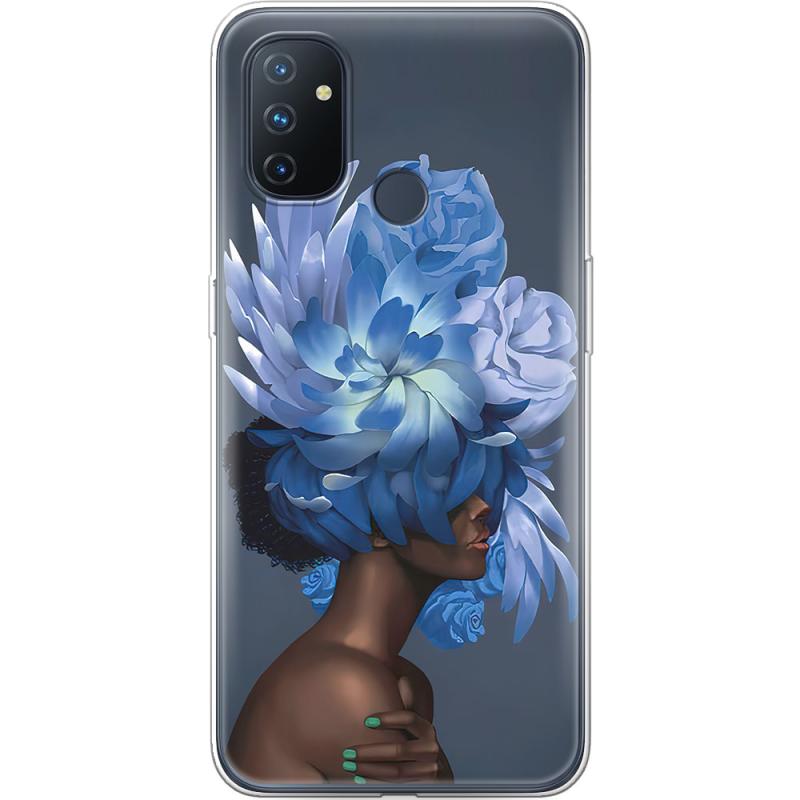 Чехол BoxFace OnePlus Nord N100 Exquisite Blue Flowers