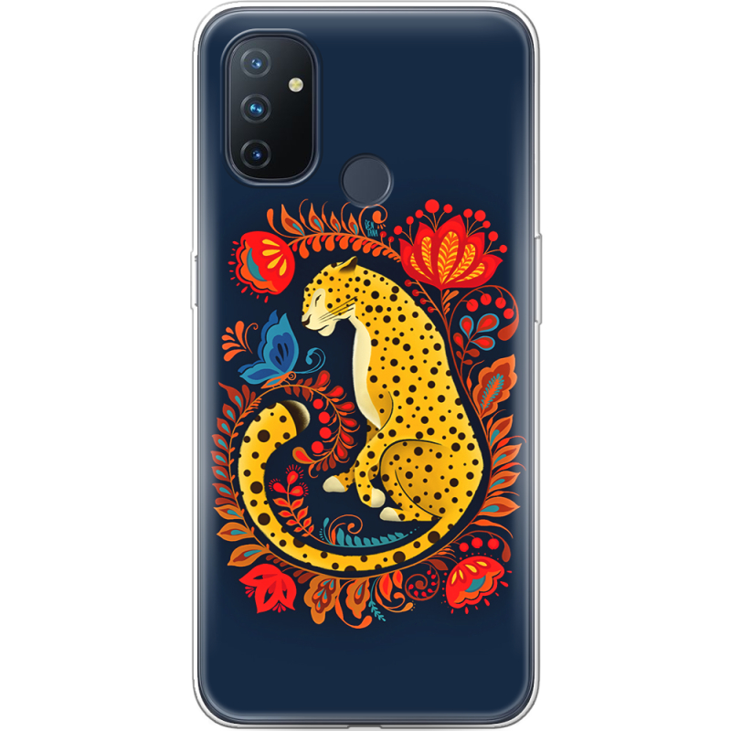 Чехол BoxFace OnePlus Nord N100 Petrykivka Leopard