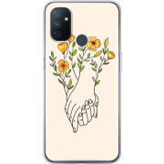 Чехол BoxFace OnePlus Nord N100 Flower Hands