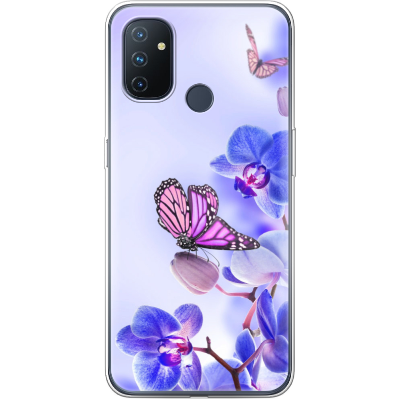 Чехол BoxFace OnePlus Nord N100 Orchids and Butterflies