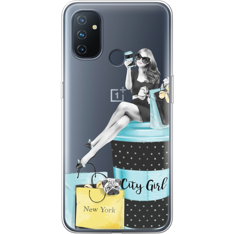 Прозрачный чехол BoxFace OnePlus Nord N100 City Girl