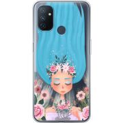 Прозрачный чехол BoxFace OnePlus Nord N100 Blue Hair