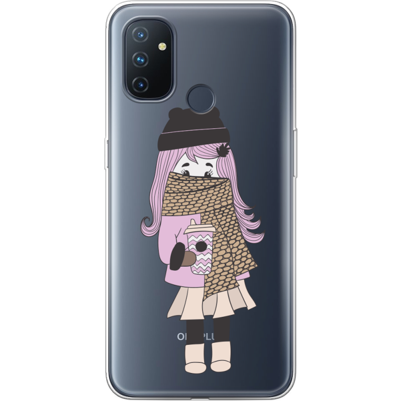 Прозрачный чехол BoxFace OnePlus Nord N100 Winter Morning Girl