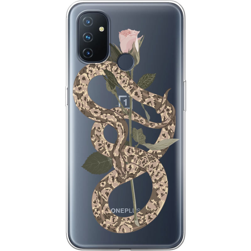 Прозрачный чехол BoxFace OnePlus Nord N100 Glamor Snake