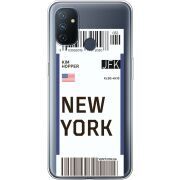 Прозрачный чехол BoxFace OnePlus Nord N100 Ticket New York