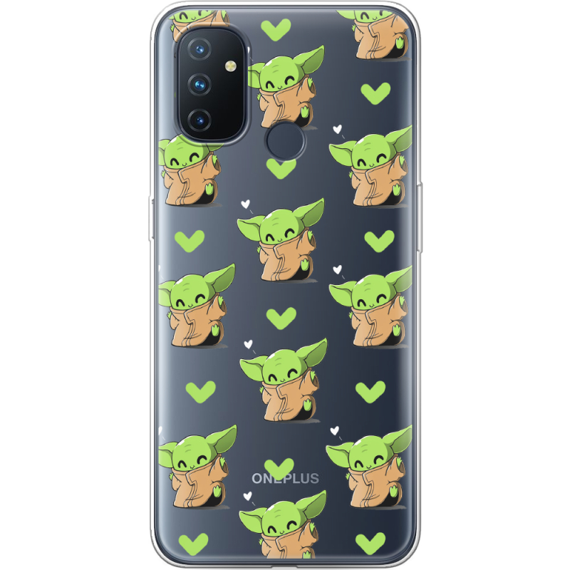 Прозрачный чехол BoxFace OnePlus Nord N100 Pattern Baby Yoda