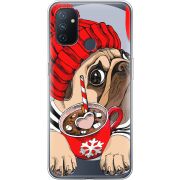 Прозрачный чехол BoxFace OnePlus Nord N100 Winter Puggy