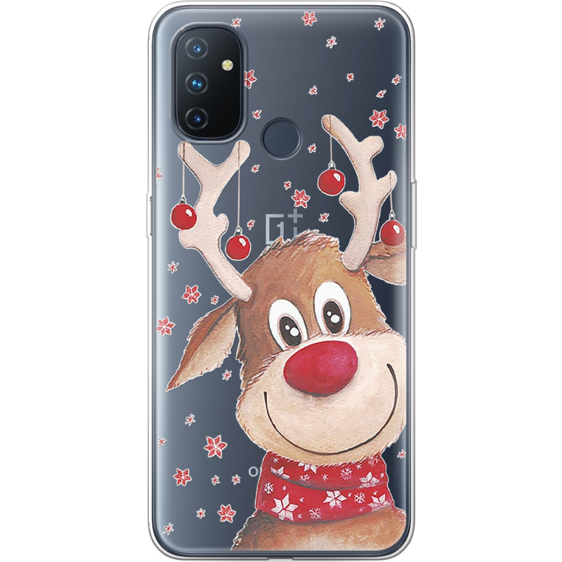 Прозрачный чехол BoxFace OnePlus Nord N100 Winter Deer