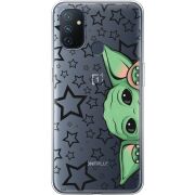 Прозрачный чехол BoxFace OnePlus Nord N100 Baby Yoda