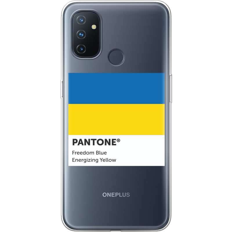 Прозрачный чехол BoxFace OnePlus Nord N100 Pantone вільний синій